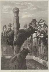 Receiving Visitors on Easter Monday at the Zoological Society